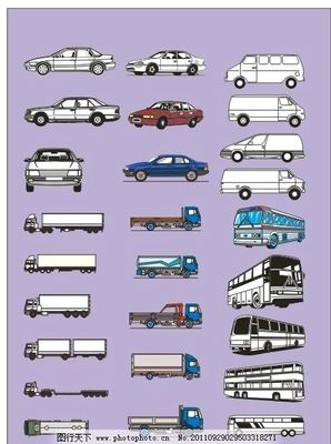 專業(yè)車輛矢量圖庫 從轎車到專用車輛的全面設(shè)計(jì)資源